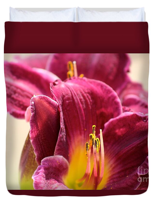 Pink Duvet Cover featuring the photograph Nature's Beauty 122 by Deena Withycombe