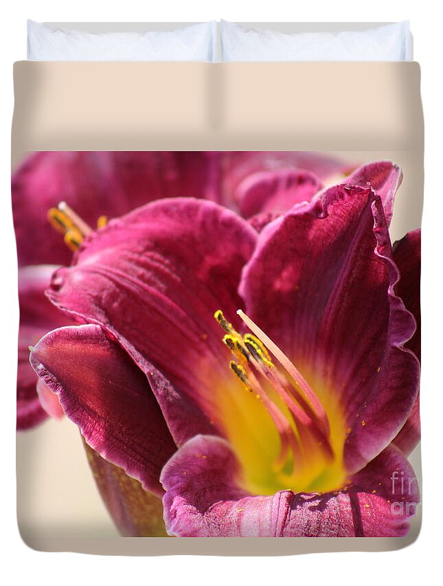 Pink Duvet Cover featuring the photograph Nature's Beauty 123 by Deena Withycombe