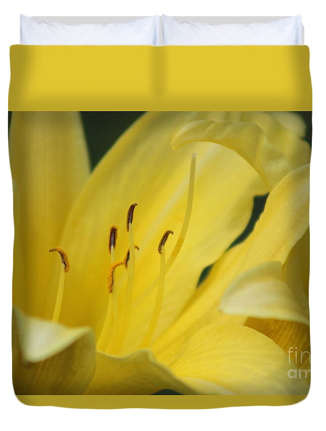 Yellow Duvet Cover featuring the photograph Nature's Beauty 40 by Deena Withycombe