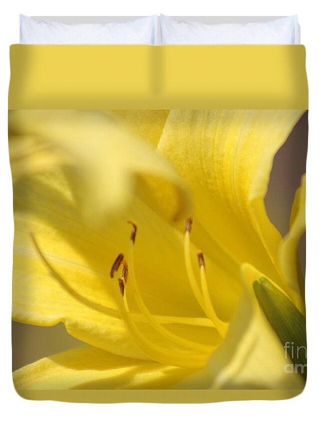 Yellow Duvet Cover featuring the photograph Nature's Beauty 47 by Deena Withycombe