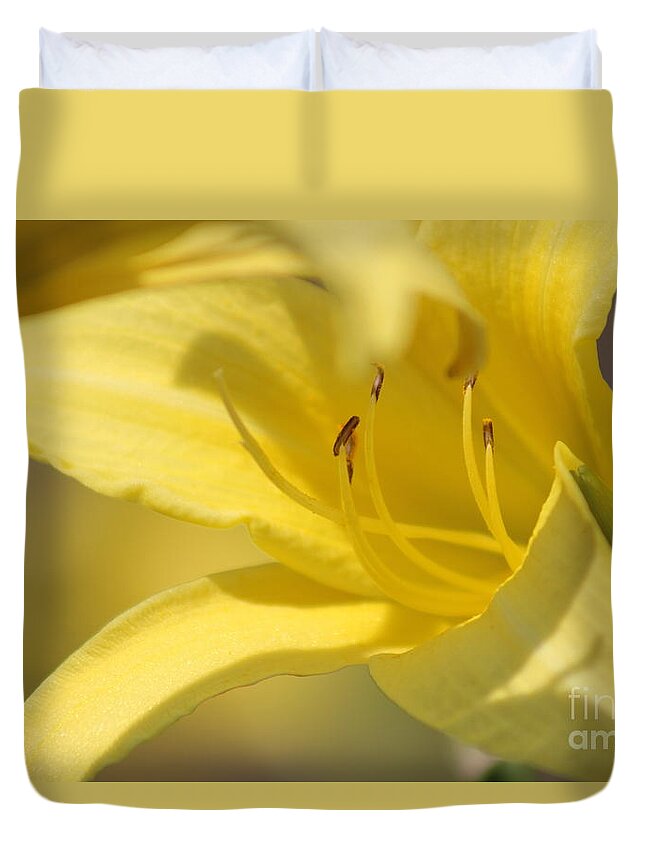 Yellow Duvet Cover featuring the photograph Nature's Beauty 49 by Deena Withycombe