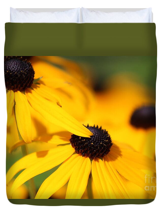 Yellow Duvet Cover featuring the photograph Nature's Beauty 51 by Deena Withycombe