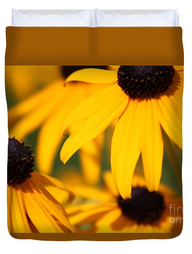 Yellow Duvet Cover featuring the photograph Nature's Beauty 52 by Deena Withycombe
