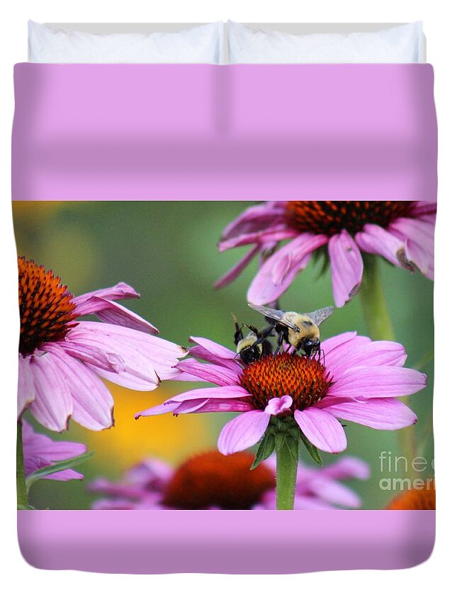 Pink Duvet Cover featuring the photograph Nature's Beauty 65 by Deena Withycombe