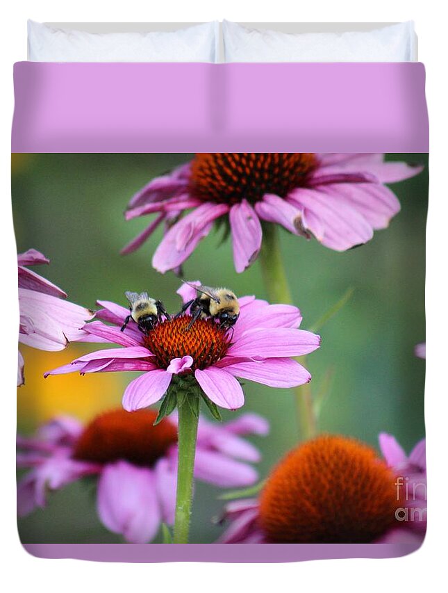 Pink Duvet Cover featuring the photograph Nature's Beauty 66 by Deena Withycombe