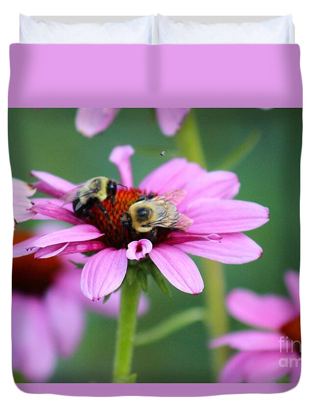 Pink Duvet Cover featuring the photograph Nature's Beauty 69 by Deena Withycombe