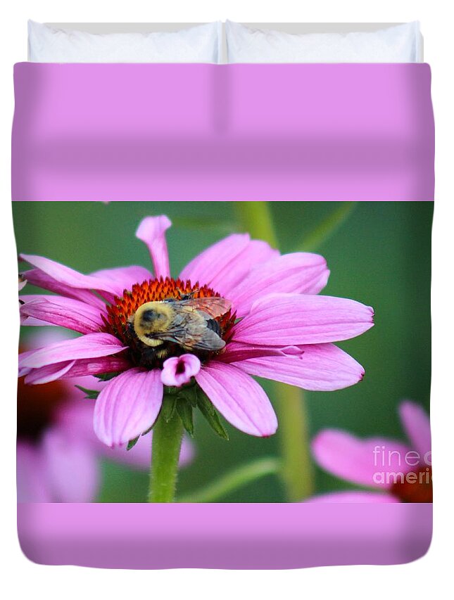 Pink Duvet Cover featuring the photograph Nature's Beauty 70 by Deena Withycombe