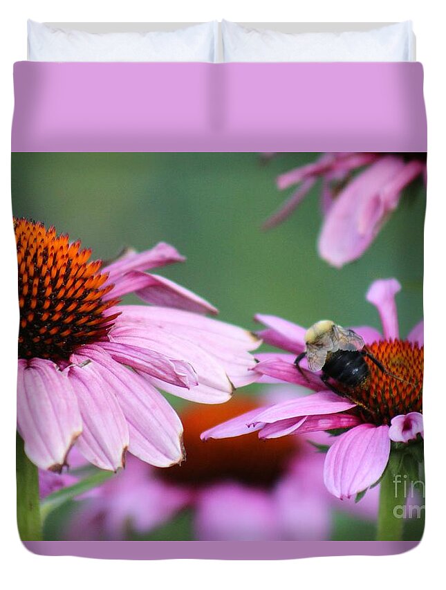 Pink Duvet Cover featuring the photograph Nature's Beauty 71 by Deena Withycombe