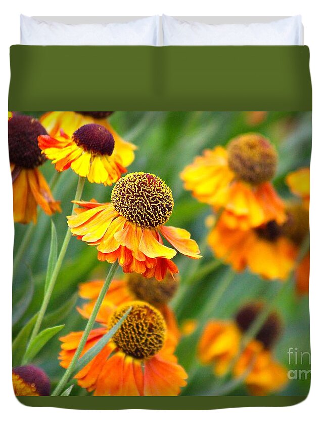 Orange Duvet Cover featuring the photograph Nature's Beauty 87 by Deena Withycombe