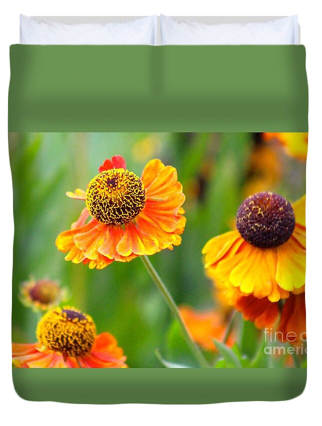 Orange Duvet Cover featuring the photograph Nature's Beauty 88 by Deena Withycombe