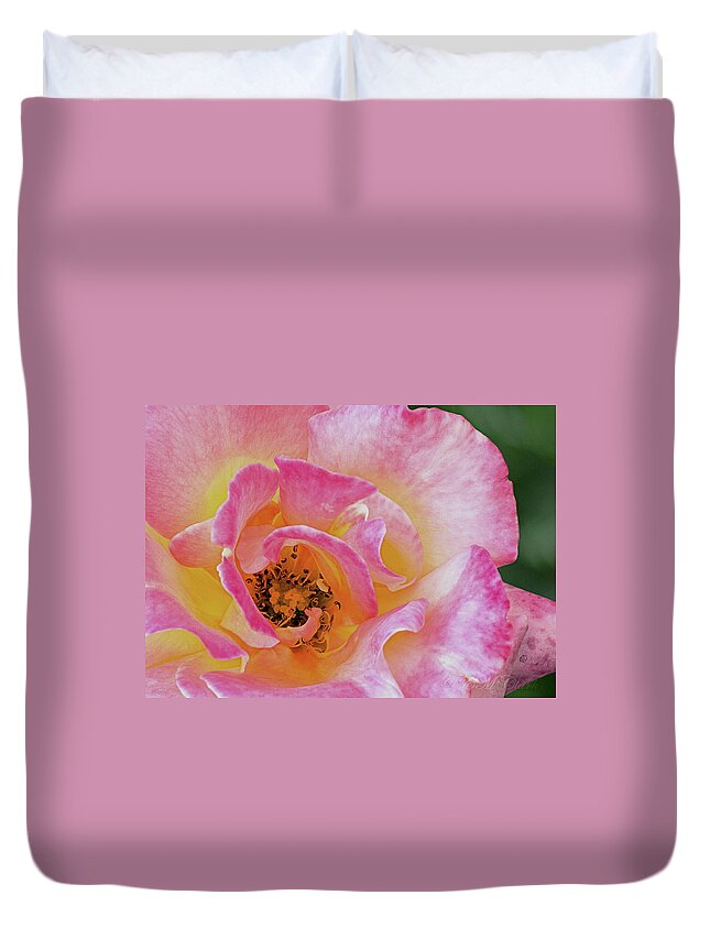 Flower Duvet Cover featuring the photograph Nature's Beauty by Ed Clark
