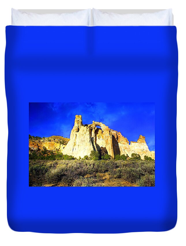 Ladscape Duvet Cover featuring the photograph Near By by Marty Koch