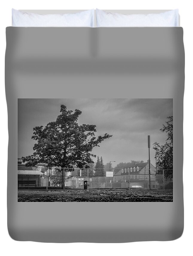 Dawn Duvet Cover featuring the photograph Nearly all gone by Neil Alexander Photography