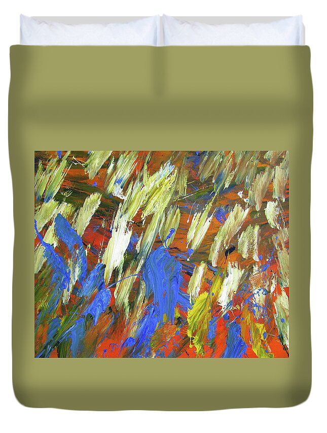 Fusionart Duvet Cover featuring the painting Nest by Ralph White