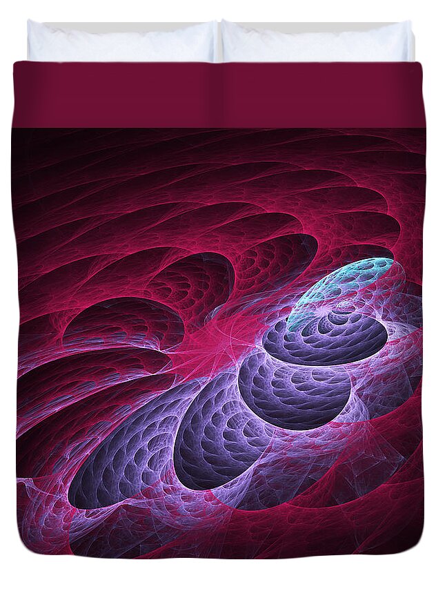 Vic Eberly Duvet Cover featuring the digital art Nestled by Vic Eberly