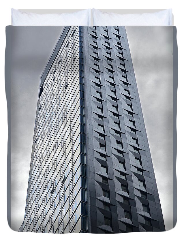 New York Skyscraper Duvet Cover featuring the photograph New York Skyscraper-Baccarat Tower by Joseph J Stevens