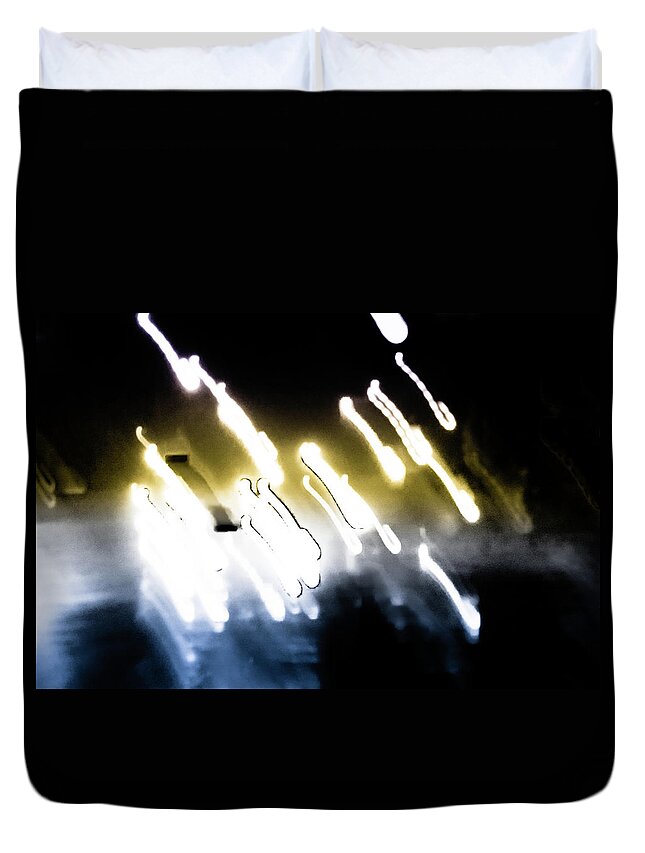 Night Duvet Cover featuring the photograph Night Lights by Tatiana Travelways