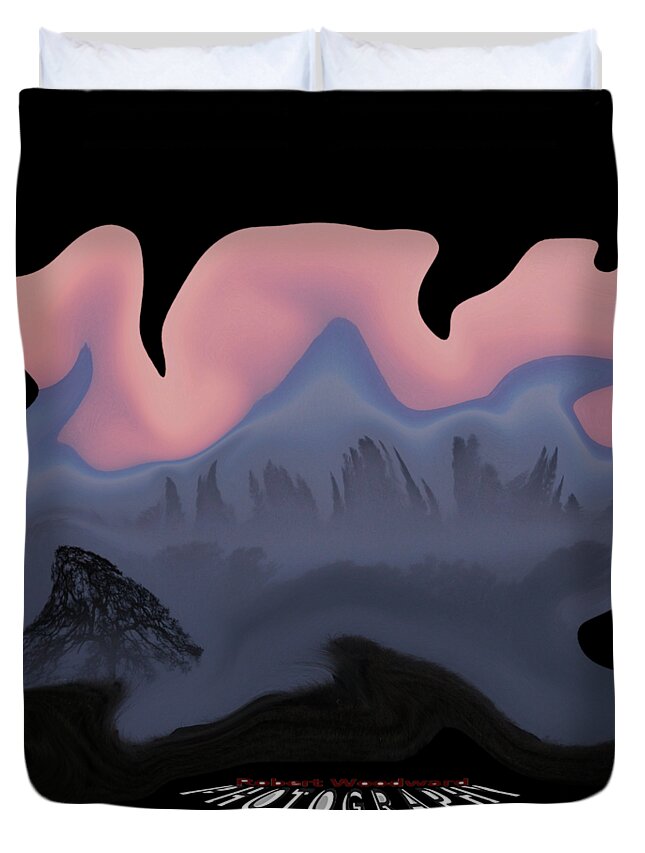 Distort Duvet Cover featuring the digital art Nightmare In Chico Transparency by Robert Woodward