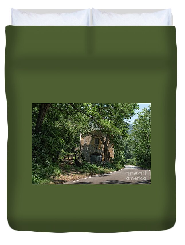 Bamboo Duvet Cover featuring the photograph Ninfa Garden, Rome Italy 9 by Perry Rodriguez