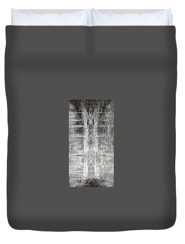 Abstract Duvet Cover featuring the photograph Nix Angelus by Azthet Photography
