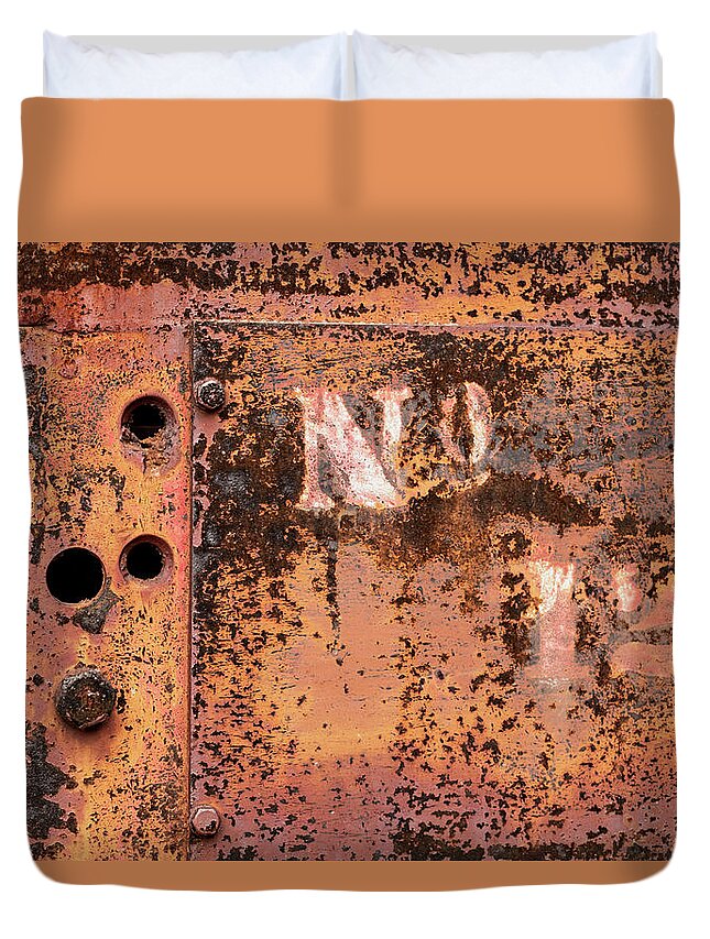 Mining Duvet Cover featuring the photograph No 123 by Holly Ross