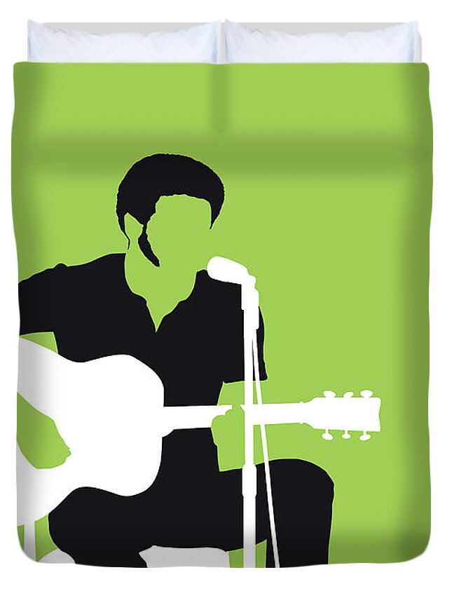 Bill Duvet Cover featuring the digital art No156 MY BILL WITHERS Minimal Music poster by Chungkong Art