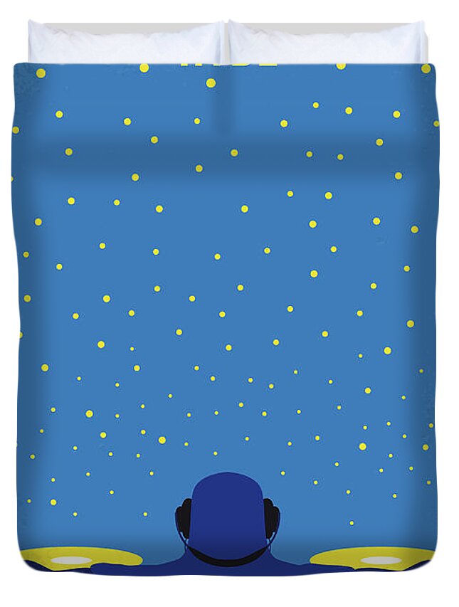 Hyde Duvet Cover featuring the digital art No777 My HYDE minimal movie poster by Chungkong Art