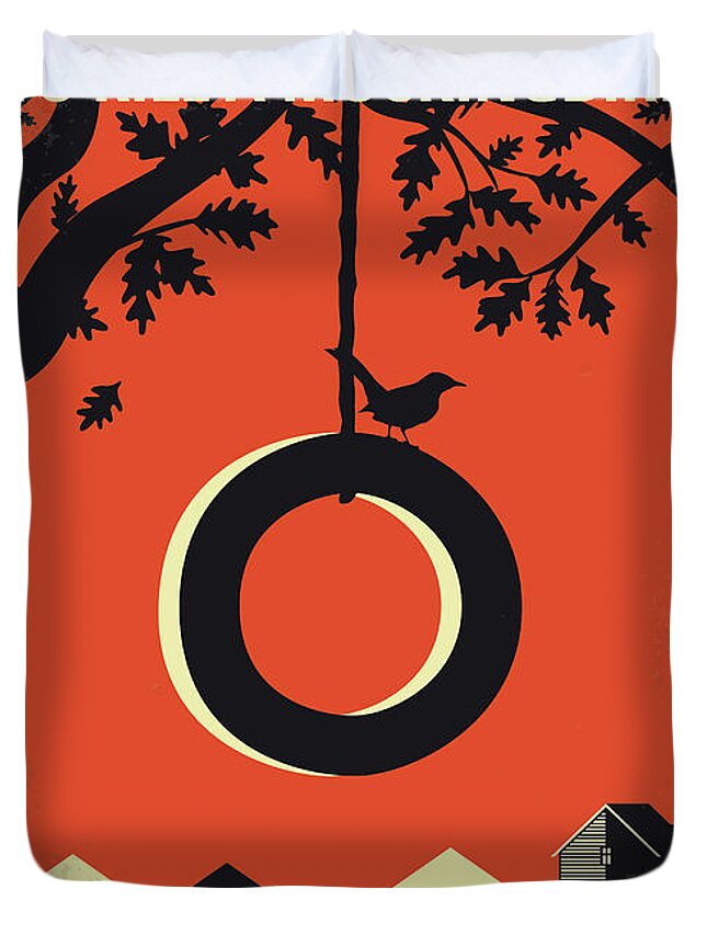 To Duvet Cover featuring the digital art No844 My To Kill a Mockingbird minimal movie poster by Chungkong Art