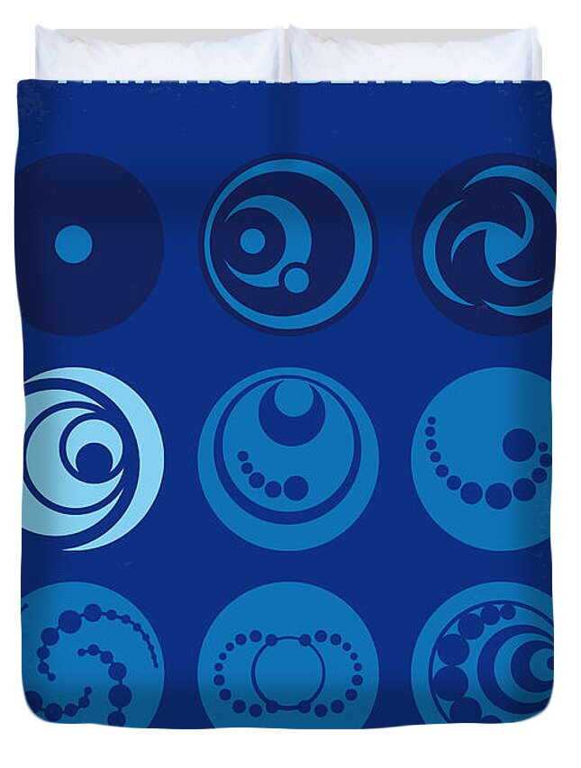 Am Number Four Duvet Cover featuring the digital art No937 My AM NUMBER FOUR minimal movie poster by Chungkong Art