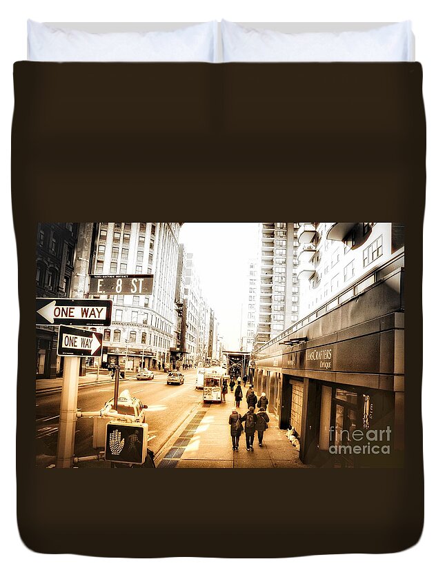 Noho Duvet Cover featuring the photograph NoHo by HELGE Art Gallery