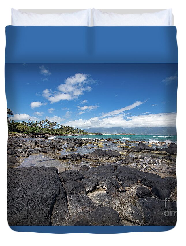 Maui Duvet Cover featuring the photograph North Bay Maui by Randy Wood