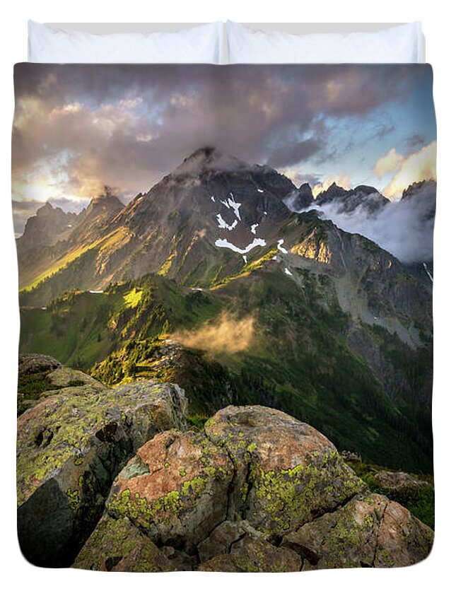 Outdoor Duvet Cover featuring the photograph North Cascades National Park by Serge Skiba