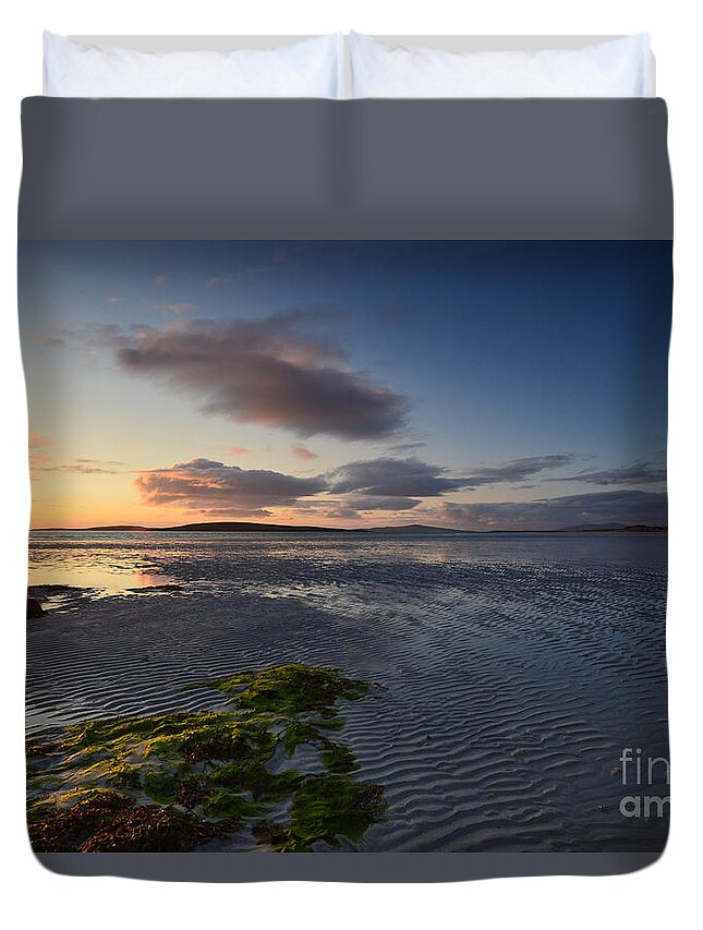 Clachan North Uist Duvet Cover featuring the photograph North Uist by Smart Aviation