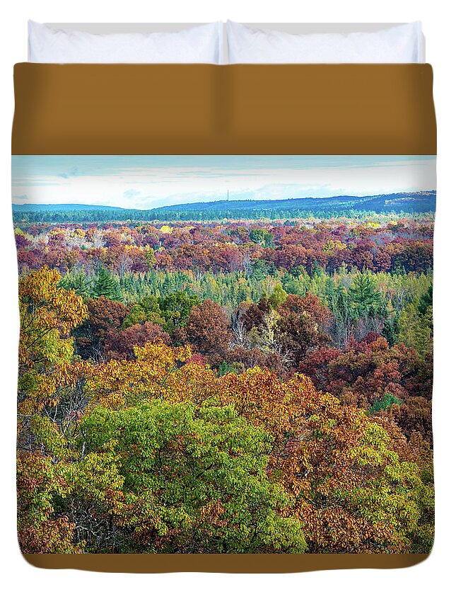 Landscape Duvet Cover featuring the photograph Northern Michigan Fall by Paul Johnson