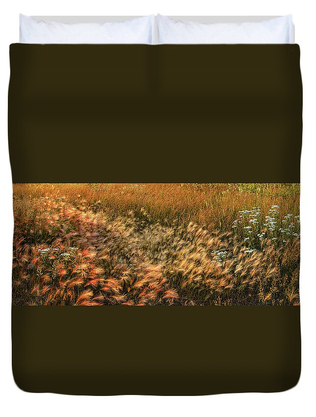 Panorama Duvet Cover featuring the photograph Northern Summer by Doug Gibbons