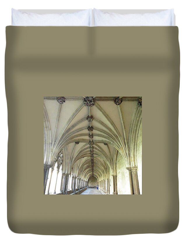 Norwich Duvet Cover featuring the photograph Norwich Cathedral Is Just So Amazing. I by Tanya Lynn