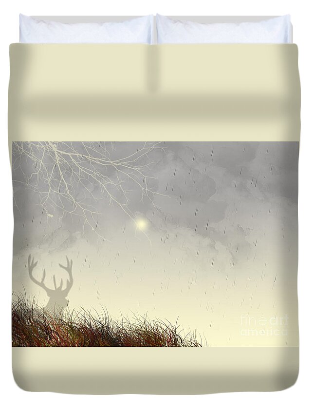 Remembrance Duvet Cover featuring the digital art Nostalgic Moments by Trilby Cole