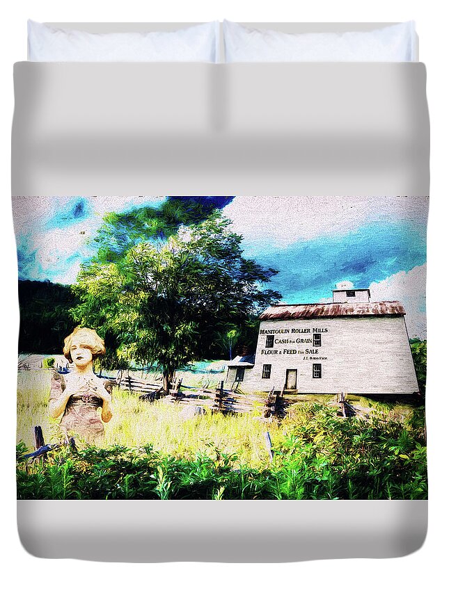 Farm Duvet Cover featuring the photograph Not With These Hands by Thomas Leparskas