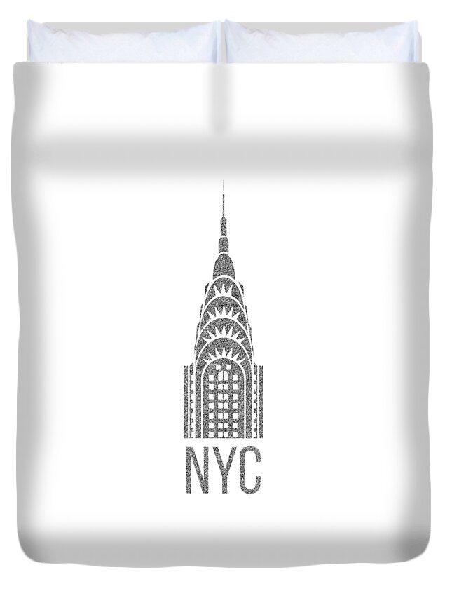 Nyc New York City Graphic Duvet Cover For Sale By Edward Fielding