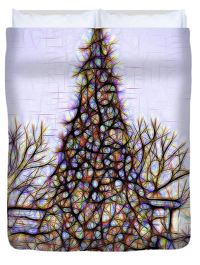 Christmas Tree Duvet Cover featuring the photograph O Christmas Tree by Cathy Donohoue