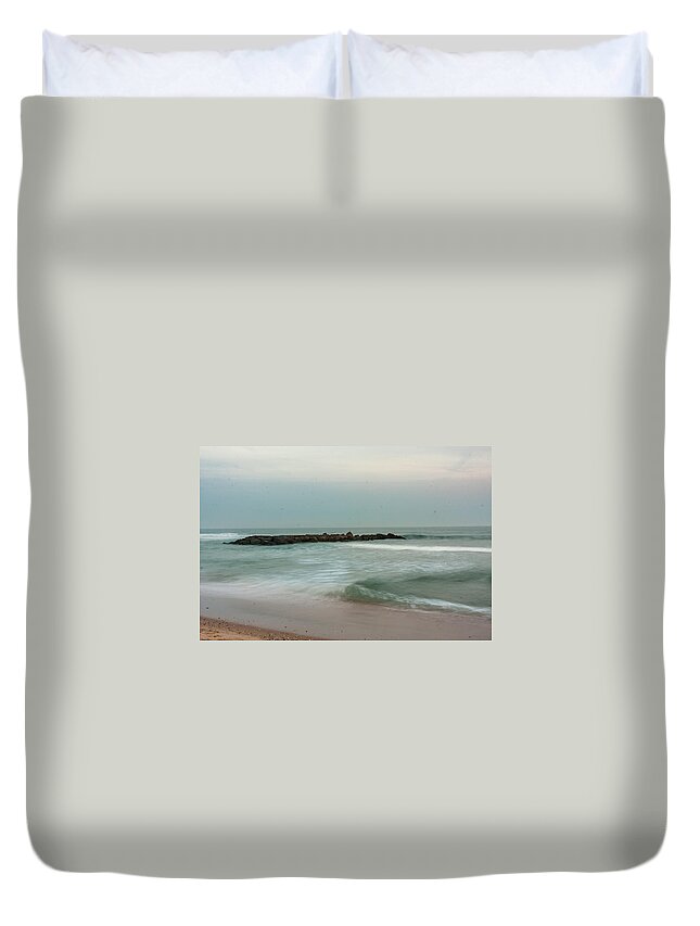 Ocean Duvet Cover featuring the photograph Ocean flow 2 by Kathleen McGinley