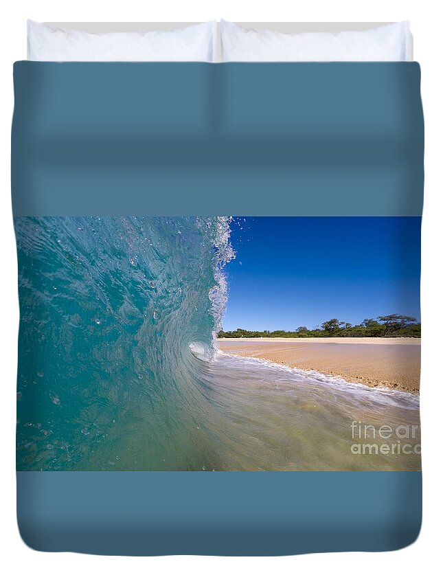 Ocean Wave Barrel Duvet Cover featuring the photograph Ocean Wave Barrel by Dustin K Ryan