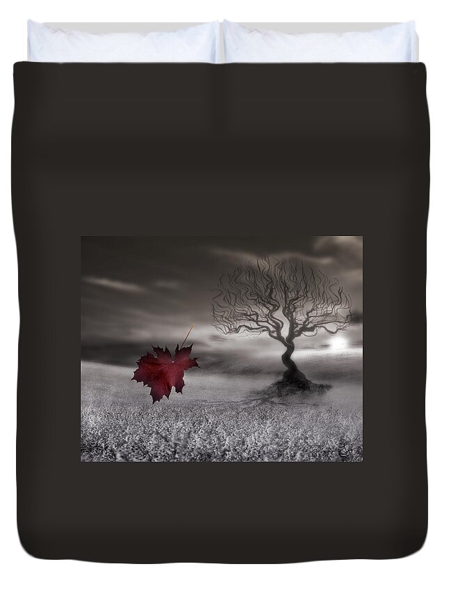 Wall Art Duvet Cover featuring the photograph October Fades by Gray Artus