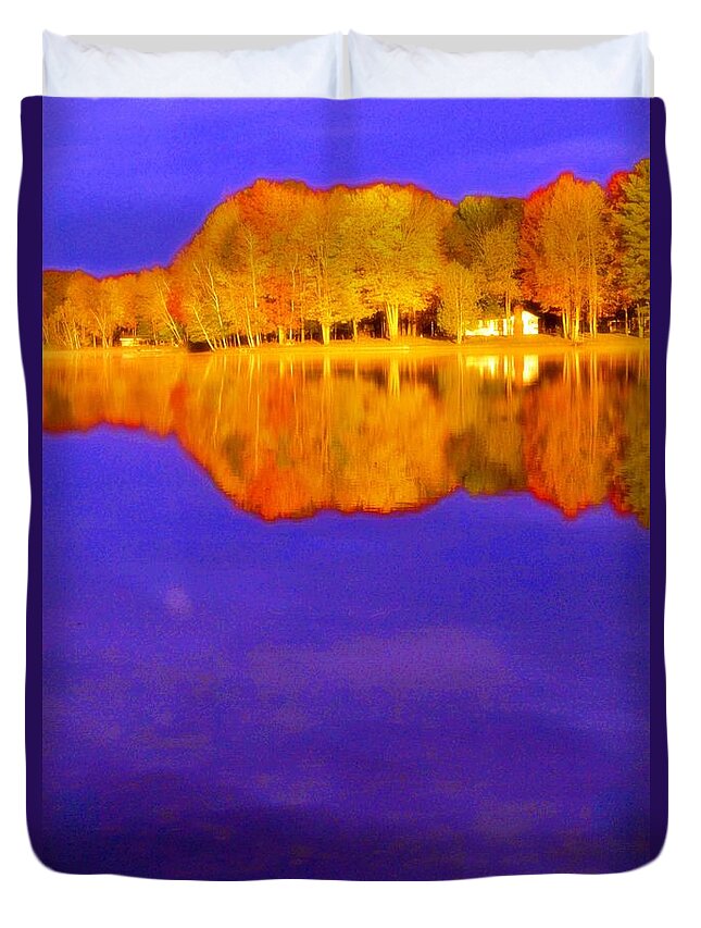  Duvet Cover featuring the photograph October Memories by Daniel Thompson