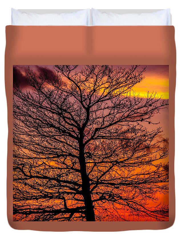 Florida Duvet Cover featuring the photograph October Sky by Christopher Perez