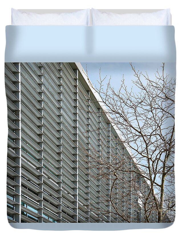 Office Building Duvet Cover featuring the photograph Office building by Colin Rayner
