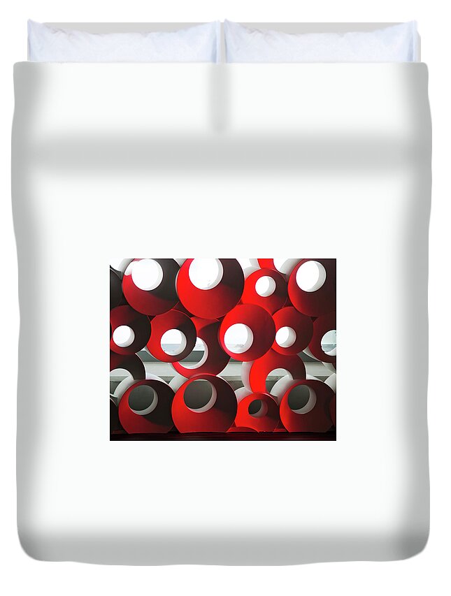 Abstract Duvet Cover featuring the photograph Oh by Elvira Butler