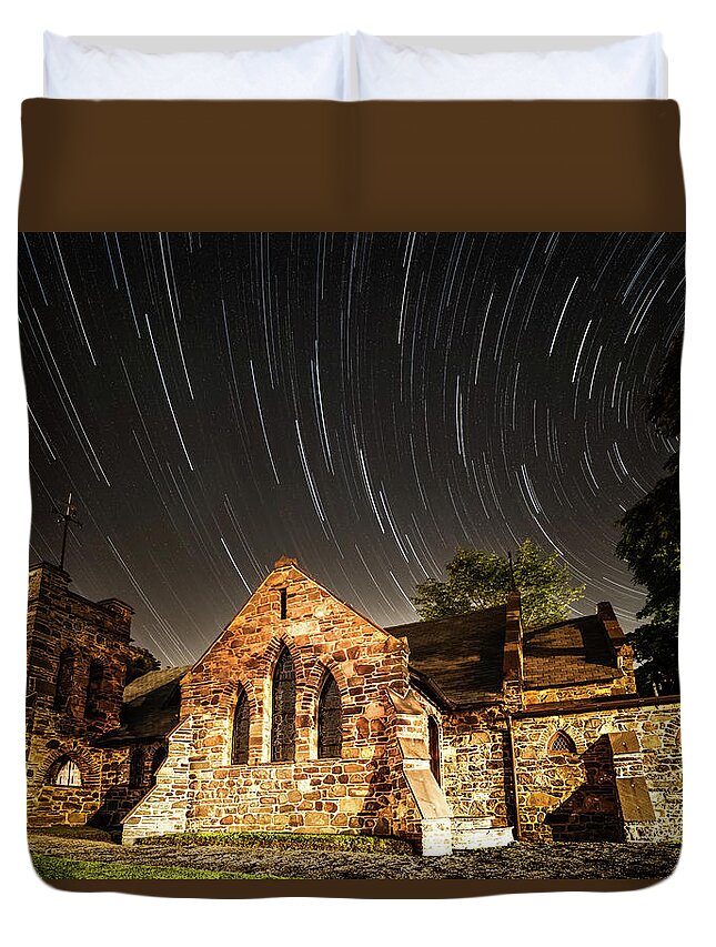 Amaizing Duvet Cover featuring the photograph Old Church by Edgars Erglis