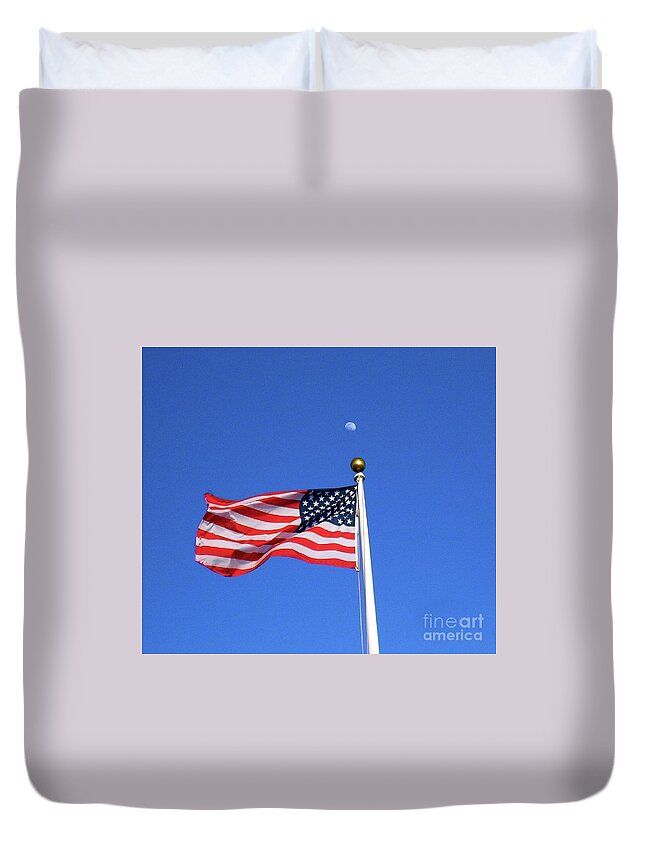 Flag Duvet Cover featuring the photograph Old Glory by CAC Graphics