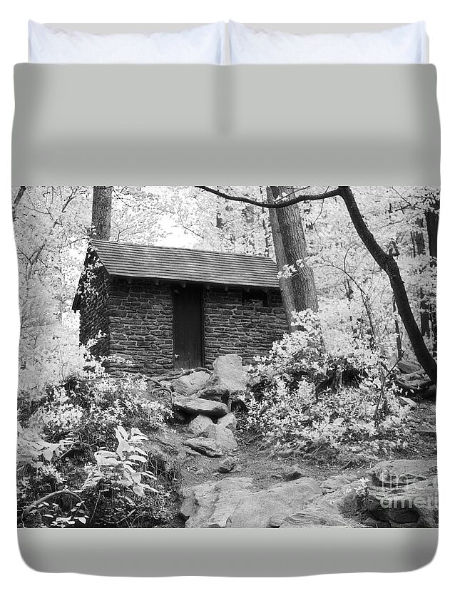  Duvet Cover featuring the photograph Old Shack by Gerald Kloss